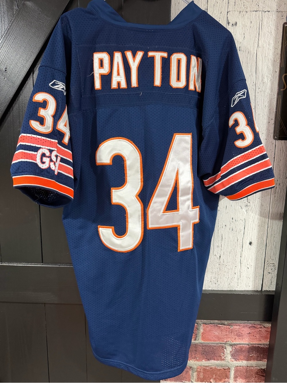 Chicago Bears Walter Payton Reebok Men’s Navy #34 Football Jersey size 50 - Picture 5 of 8